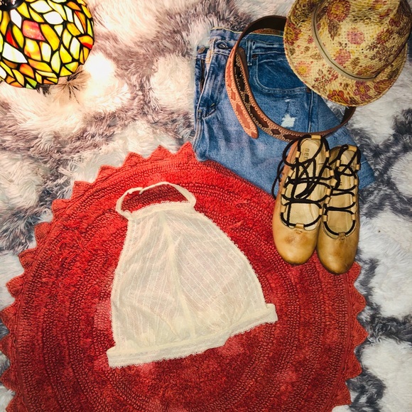 A Line Bralette in Cream - Picture 2 of 6